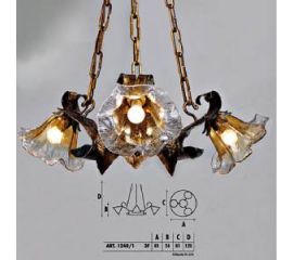 Подвесной светильник  Longobard VALENCIA1240/1 3F, фото 1