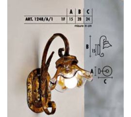 Настенный светильник  Longobard VALENCIA 1248/A/1 1F, фото 1