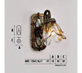 Настенный светильник  Longobard VALENCIA 1267/A/1 1F, фото 1