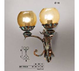 Настенный светильник  Longobard TOLEDO 7242/A 2F, фото 1