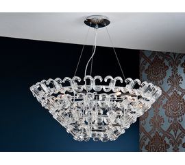 Подвесной светильник Schuller CALIMA 12Л.ХРОМ/СТ, фото 1