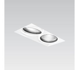 Встраиваемый в потолок светильник Xal Mito 120 2 lamps, фото 1