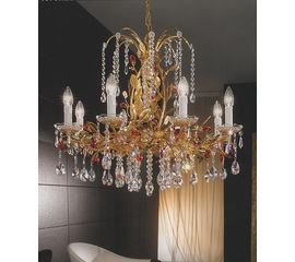 Люстра Emozioni Italiane MI/Fiorenza/70/8 old gold SW, фото 1