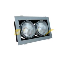 Встраиваемый светодиодный светильник downlight SUNFLEX VLGR 2LED 2x30W 65* 3000K, фото 1
