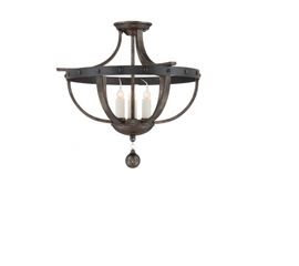 Потолочный светильник Savoy House Alsace 3 Light Semi Flush, фото 1