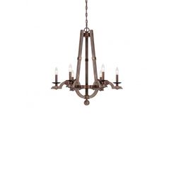 Подвесной светильник Savoy House Berwick 6 Light Wood Chandelier, фото 1