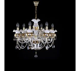 Люстра ArtGlass ESMERALDA VI. white, фото 1