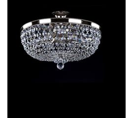 Потолочный светильник ArtGlass GERTA dia. 450 nickel, фото 1