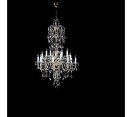 Люстра ArtGlass THEODORA XVI. dark patina, фото 1