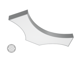 Подвесной светильник Halla MILA 101-501K-80GDE/840, W, фото 1