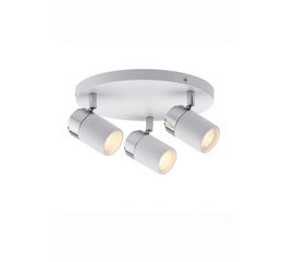 Потолочный светильник Paulmann Spotlight Zyli IP44 Rondell 3x3,5W GU10 Ws/Chr 60336, фото 1