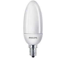 Люминесцентная лампа Philips Softone Candle 8W WW E14 220-240V 1PF/6, фото 1