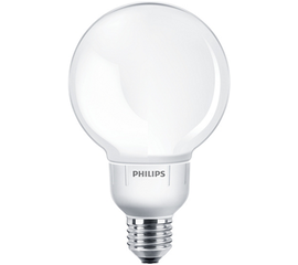 Люминесцентная лампа Philips Softone Globe 12W WW E27 G93 1CH/4, фото 1