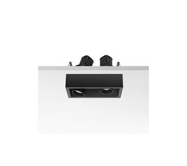 Встраиваемый в потолок светильник Flos Architectural Johnny 80 Semi-Recessed 2L Square, фото 1