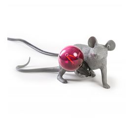 Настольный светильник Seletti Mouse Lamp Grey Lop, фото 1