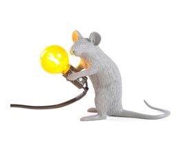 Настольный светильник Seletti Mouse Lamp Grey Mac, фото 1