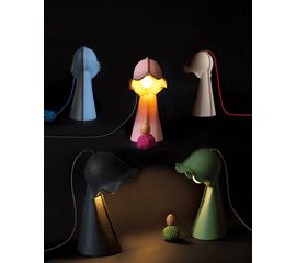 Настольный светильник Seletti Egg of Columbus Table Lamp Antracite, фото 1