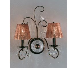 Настенный светильник IDL Rossella 301/2A CRISTALLO MARRONE, фото 1