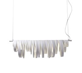 Подвесной светильник Forestier  Suspension Circus Bandes Priplak Blanc Blanc, фото 1
