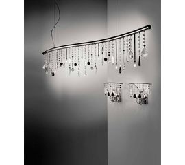 Подвесной светильник Beby Italy DL20B03 Clear, Black, фото 1