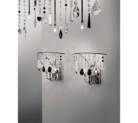 Настенный светильник Beby Italy DL20А02 Clear, Black, фото 1