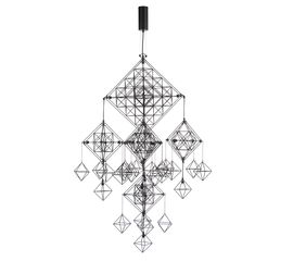 Подвесной светильник Forestier Suspension Pavuk 21lights Noir, фото 1