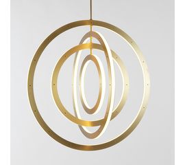 Подвесной светильник Roll &amp;amp; Hill Halo Chandelier - Vertical, 4 Rings, фото 1