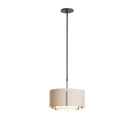 Люстра Hubbardton Forge Exos Small Double Shade Pendant, фото 1