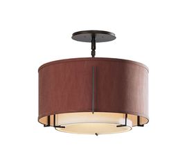 Люстра Hubbardton Forge Exos Small Double Shade Semi-Flush, фото 1
