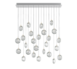 Подвесной светильник Bomma Lens chandelier / 26 pcs / square, фото 1