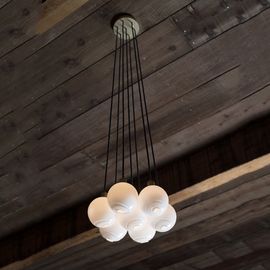 Подвесной светильник SkLO drape cluster 7 pendant, фото 1