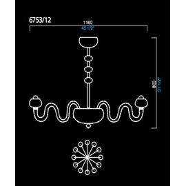 Люстра Barovier&amp;Toso 6753/12, фото 1