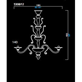 Люстра Barovier&amp;Toso 5308/12, фото 1