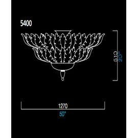 Потолочный светильник Barovier&amp;Toso 5400, фото 1