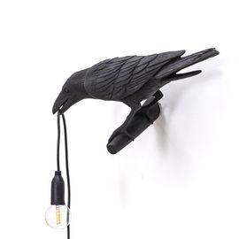 Настенный светильник Seletti Bird Lamp Black Looking Left, фото 1