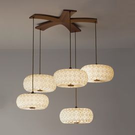 Подвесной светильник Aqua Creations 5 Molecules Chandelier, фото 1