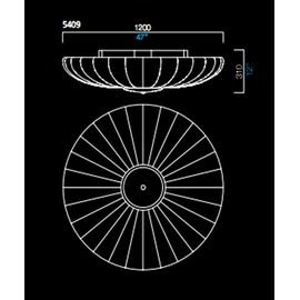 Потолочный светильник Barovier&amp;Toso 5409, фото 1