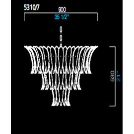 Подвесной светильник Barovier&amp;Toso 5310/7, фото 1