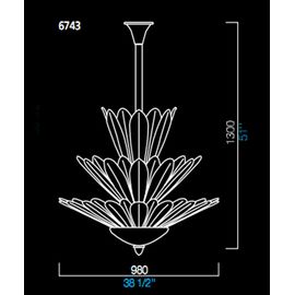 Потолочный светильник Barovier&amp;Toso 6743, фото 1