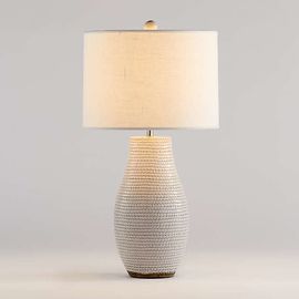 Настольная лампа Crate and Barrel Cane Table Lamp, фото 1