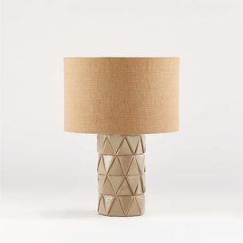 Настольная лампа Crate and Barrel Esme Table Lamp with Drum Shade, фото 1