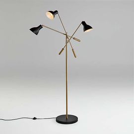 Торшер Crate and Barrel Kace Triple Head Floor Lamp, фото 1