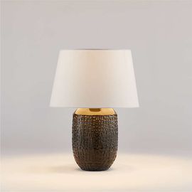 Настольная лампа Crate and Barrel Matilde Table Lamp with White Taper Shade, фото 1