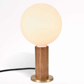 Настольная лампа Crate and Barrel Tala Walnut Table Lamp with Sphere IV Bulb, фото 1
