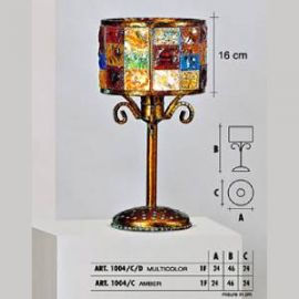 Настольный светильник  Longobard TOKYO 1004/С amber 1F, фото 1