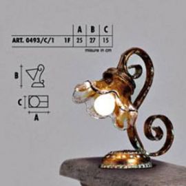 Настольный светильник  Longobard VALENCIA 0493/С/1 1F, фото 1