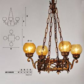 Подвесной светильник  Longobard 0580/02 4F, фото 1