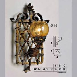 Настенный светильник  Longobard VALENCIA 0611/A/1 1F, фото 1