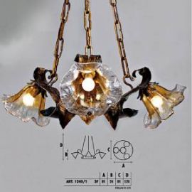 Подвесной светильник  Longobard VALENCIA1240/1 3F, фото 1