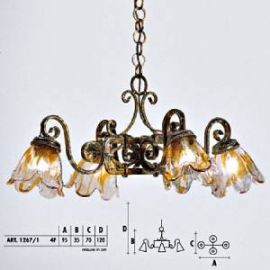 Подвесной светильник  Longobard VALENCIA 1267/1 4F, фото 1